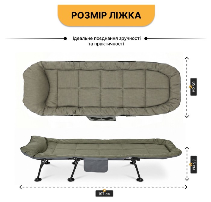 Розкладне ліжко (розкладачка) LEOBRO (FB-S17)
