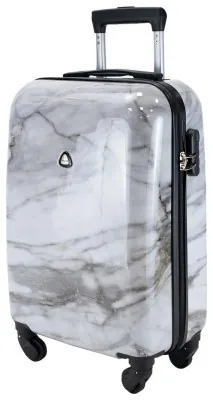Валіза Semi Line 20" (S) White Marble (T5731-1)