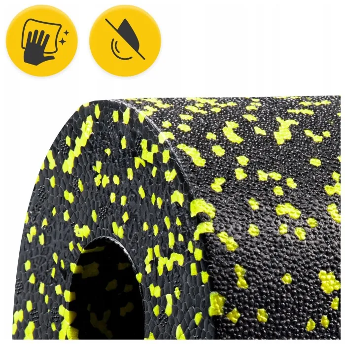 Масажний ролик 4FIZJO Mini Foam Roller 15 x 5.3 см (валик, роллер) Black/Yellow (P-5907222931790)