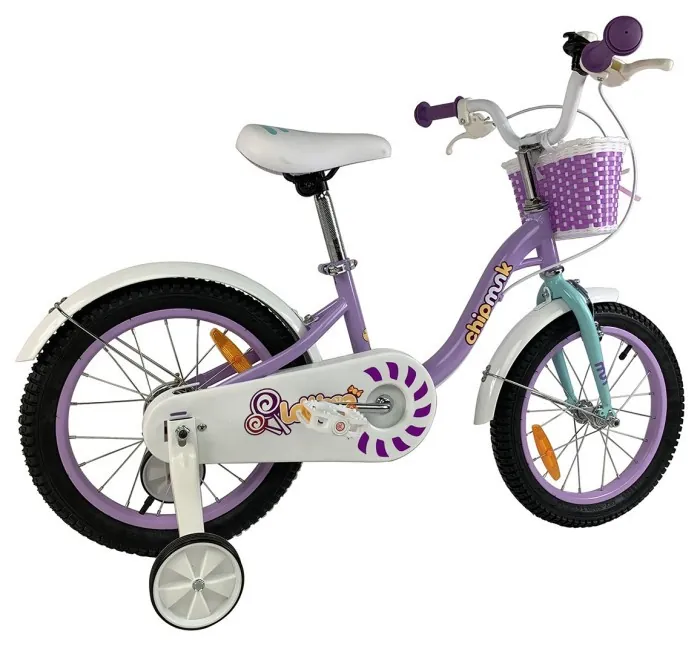 Велосипед дитячий RoyalBaby Chipmunk MM Girls 18", OFFICIAL UA, фіолетовий