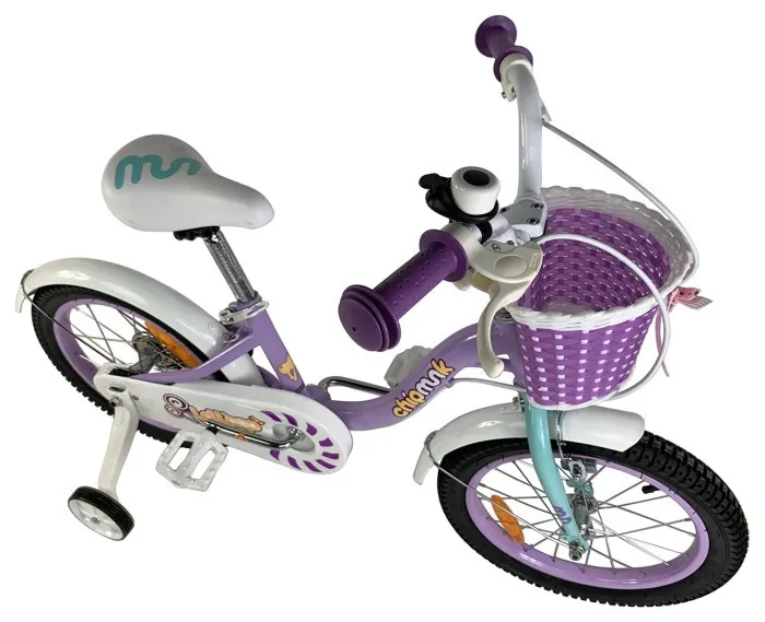 Велосипед дитячий RoyalBaby Chipmunk MM Girls 18", OFFICIAL UA, фіолетовий