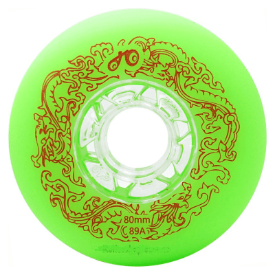Колеса для роликов Flying Eagle Dragon Зеленые 80 мм