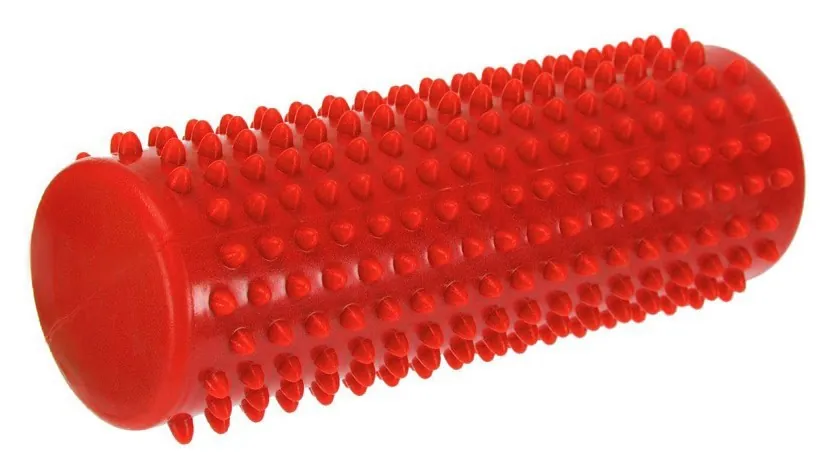Масажний циліндр EasyFit Spindle з шипами червоний (Червоний)