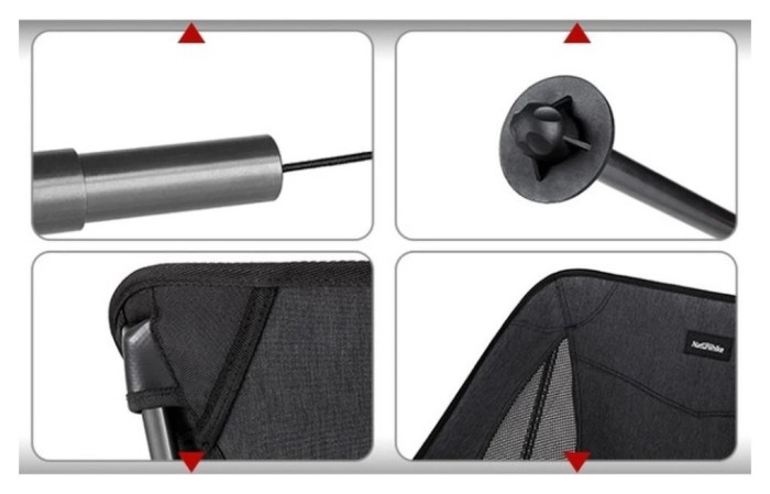 Кресло складное Naturehike Stellaluna L04 CNK2450JJ015, размер M, алюминий, коричневый