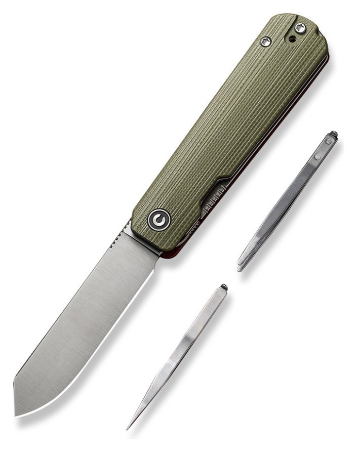 Ніж складаний Civivi Sendy Milled Green/Red C21004B-1, укр, укр