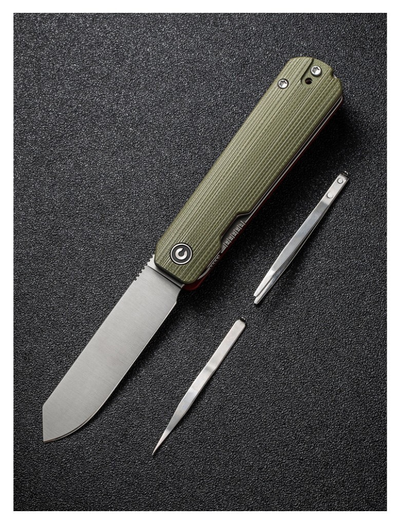 Ніж складаний Civivi Sendy Milled Green/Red C21004B-1, укр, укр