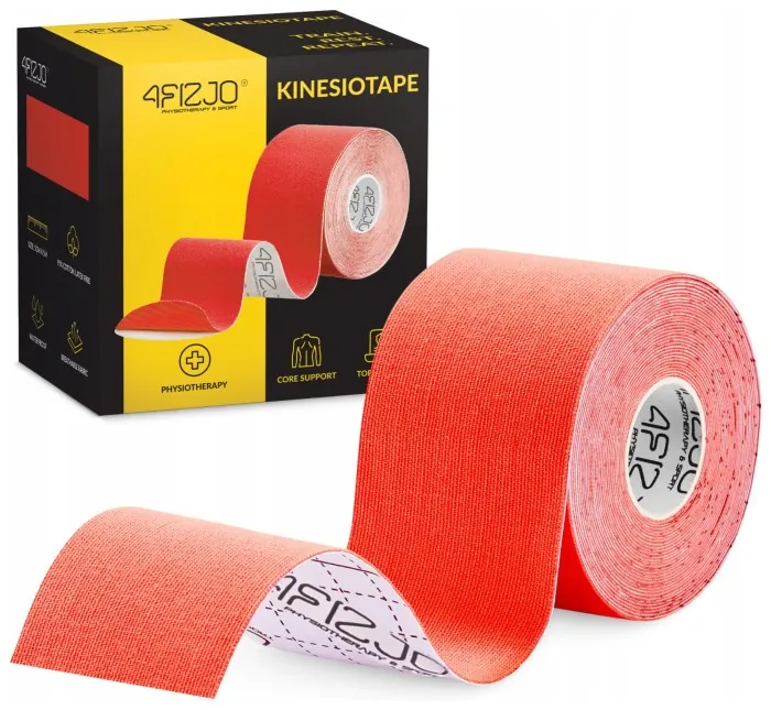 Лента кинезиологическая (кинезио тейп) 4FIZJO 5 см x 5 м Red (P-5907739318800)