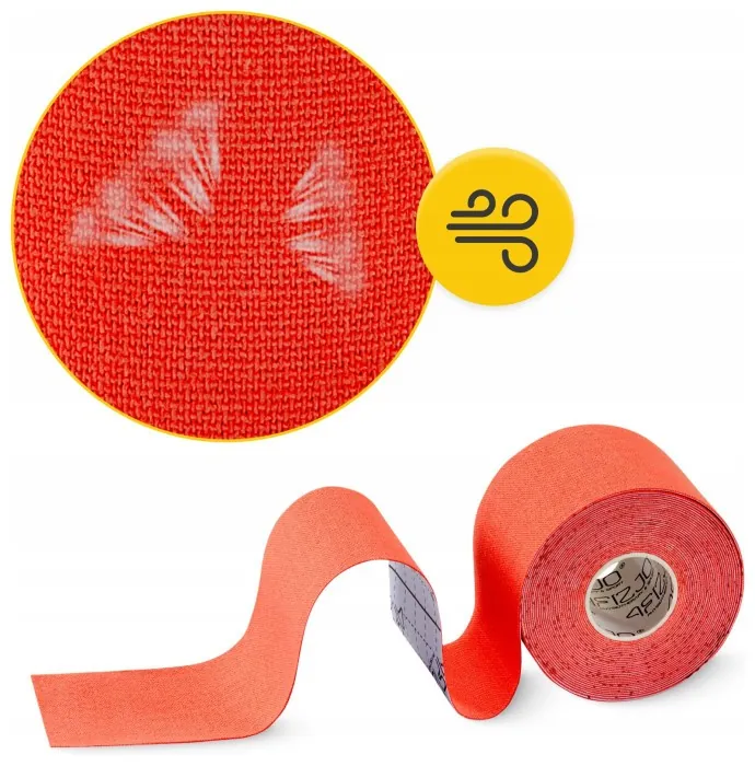 Лента кинезиологическая (кинезио тейп) 4FIZJO 5 см x 5 м Red (P-5907739318800)