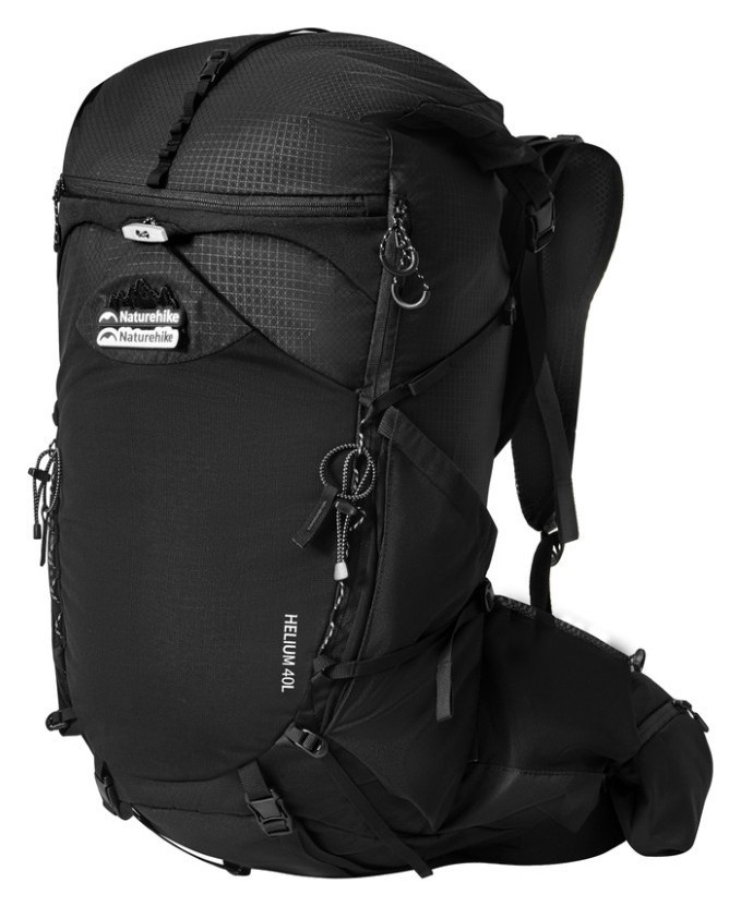 Рюкзак туристичний Naturehike Helium CNK2450XB016, 40 л, чорний, L, укр, укр
