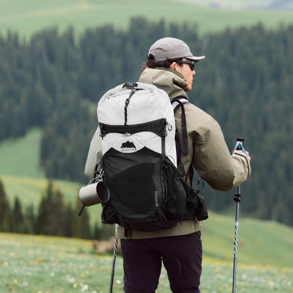 Рюкзак туристичний Naturehike Helium CNK2450XB016, 40 л, чорний, L, укр, укр