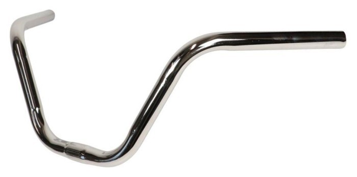 Кермо Сталь 25.4мм L 530 мм підйом - 200мм срiблястий, укр, укр