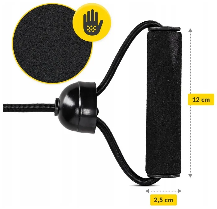 Диск здоровья для талии 4FIZJO Mini Twister с эспандерами Black/Grey (P-5905973402149)