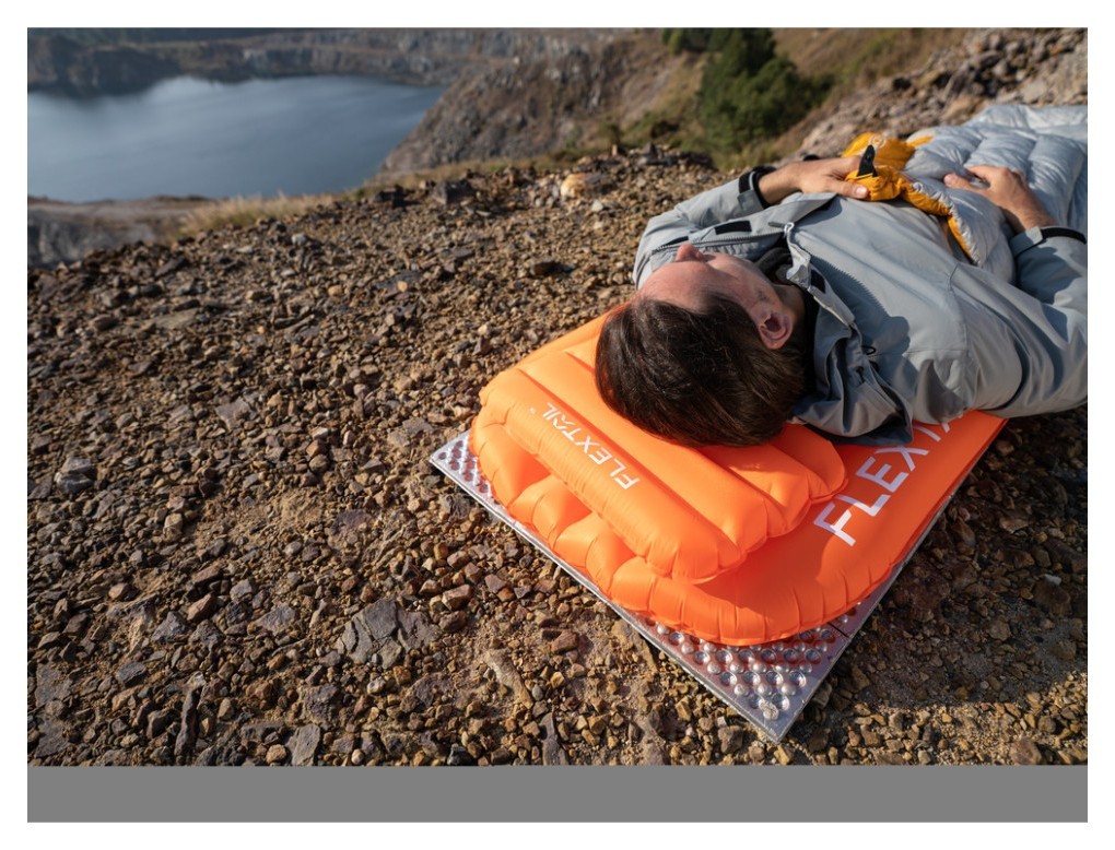 Сидушка надувна Flextail Zero Seat R02, 70 мм, помаранчева, укр, укр