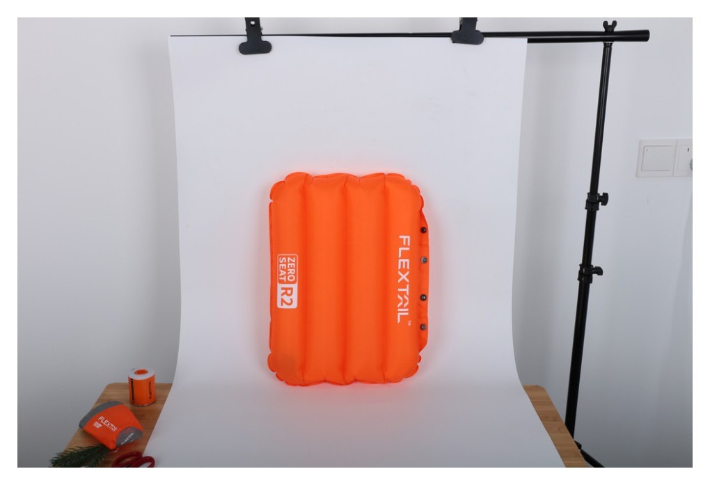 Сидушка надувна Flextail Zero Seat R02, 70 мм, помаранчева, укр, укр