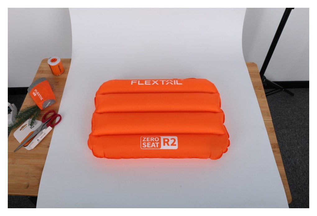 Сидушка надувна Flextail Zero Seat R02, 70 мм, помаранчева, укр, укр