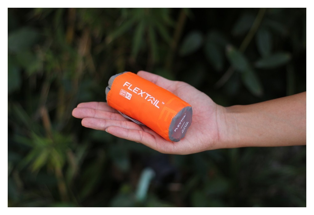 Сидушка надувна Flextail Zero Seat R02, 70 мм, помаранчева, укр, укр