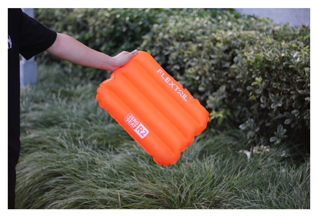 Сидушка надувна Flextail Zero Seat R02, 70 мм, помаранчева, укр, укр