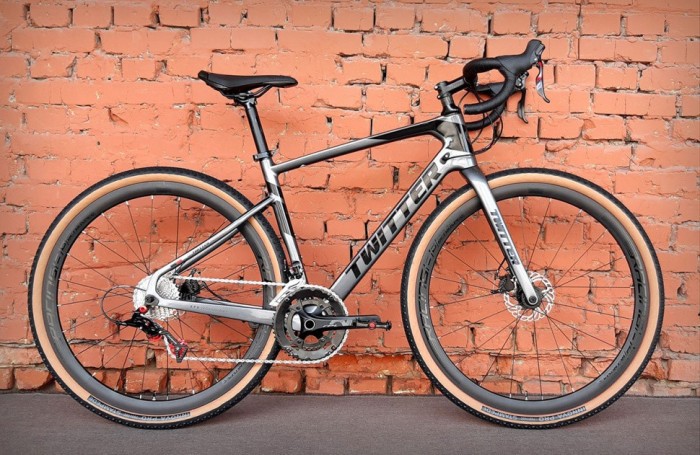 Велосипед карбоновий 28" Twitter Gravel Carbon RS-22S Dark-Gray