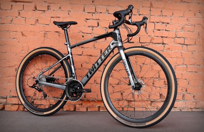 Велосипед карбоновий 28" Twitter Gravel Carbon RS-22S Dark-Gray