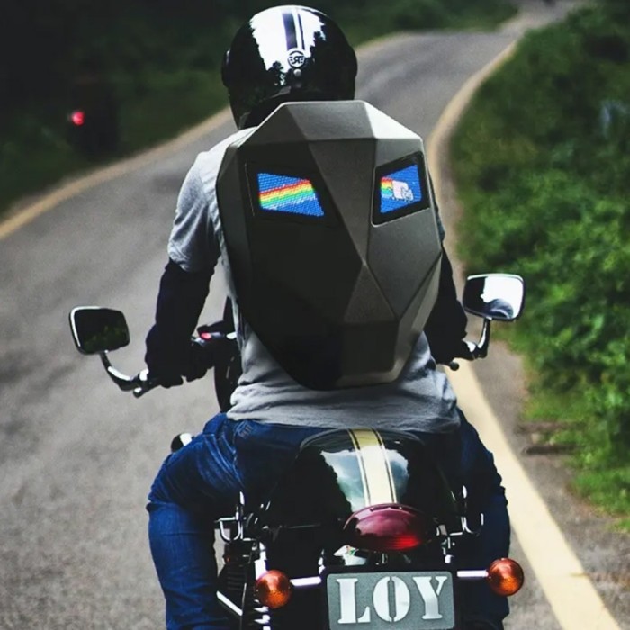 Рюкзак Sobi Pixel Moto SB9709 Black с LED экраном