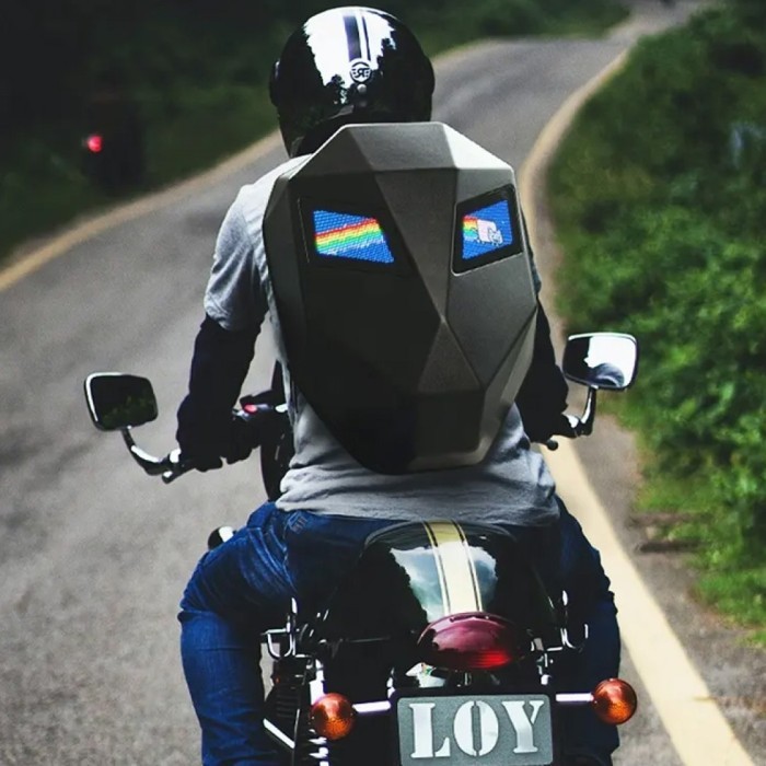 Рюкзак Sobi Pixel Moto SB9709 Black с LED экраном