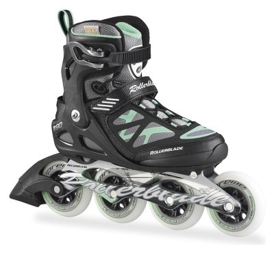 Роликовые коньки для взрослых Rollerblade MACROBLADE 90 W 37 (6.5US) 235мм Black/light green (07355500 824)