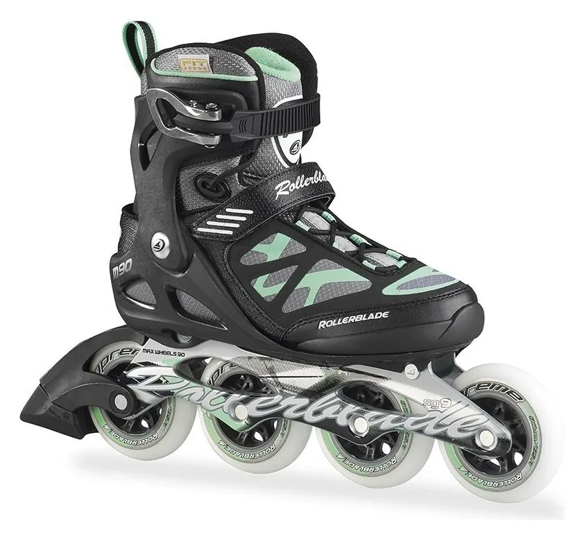 Роликові коньки для дорослих Rollerblade MACROBLADE 90 W 37 (6.5US) 235мм Black/light green (07355500 824) (230мм)