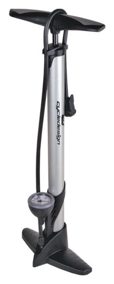 Насос для велосипеда Cycledesign FLOOR PUMP CLASSIC Silver (PP1662), укр