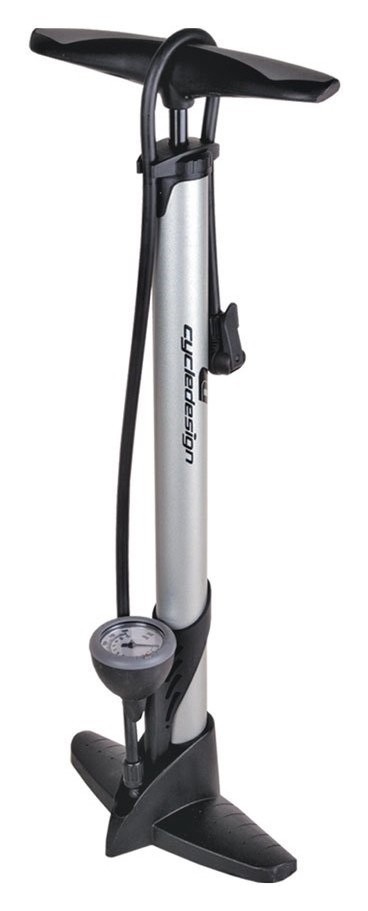 Насос для велосипеда Cycledesign FLOOR PUMP CLASSIC Silver (PP1662)