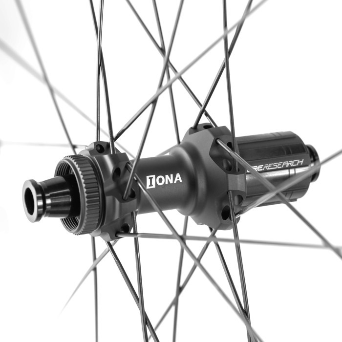 Колесо пров. + задн. 28" ERE TENACI GT25 CARBON, Gravel, 100x12/142x12, CL, HG11, tubeless, чорний сатин
