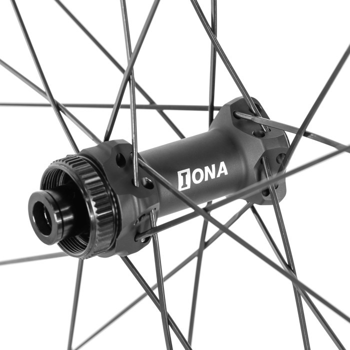 Колесо пров. + задн. 28" ERE TENACI GT25 CARBON, Gravel, 100x12/142x12, CL, HG11, tubeless, чорний сатин