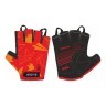 Перчатки детские GREY&#39;S с коротким пальцем, гелевые вставки, красно-черные