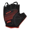 Перчатки детские GREY&#39;S с коротким пальцем, гелевые вставки, красно-черные Фото - 2