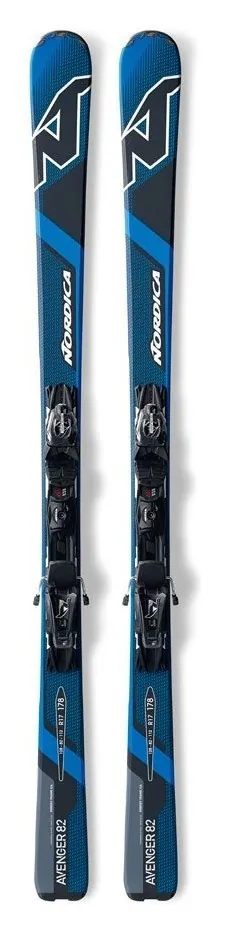 Лижі гірські комплект Nordica AVENGER 82 EVO+N ADV PRE 170см Blue/black (0A5069Q5+0C4042 001) (170 см синій/чорний)
