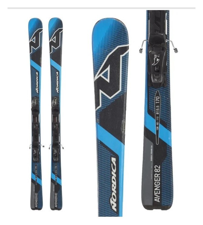 Лежи горные комплект Nordica AVENGER 82 EVO+N ADV PRE 170см Blue/black (0A5069Q5+0C4042 001)