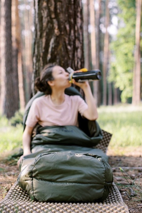 Спальний мішок Totem Hunter кокон лівий olive 220/60-55 UTTS-004