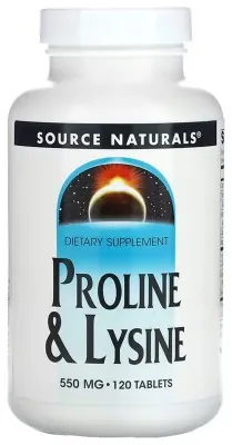 Proline & Lysine 550 mg - 120 tabs
