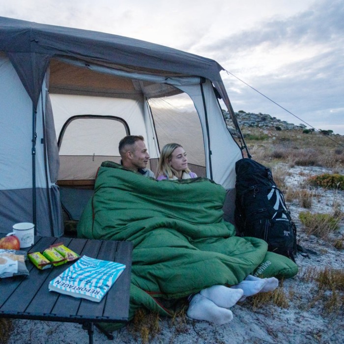 Спальный мешок двухместный с подушками Naturehike CNK2350WS019, зеленый