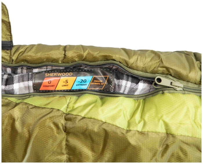 Спальний мішок Tramp Sherwood Regular одеяло правий dark-olive/grey 220/80 UTRS-054R
