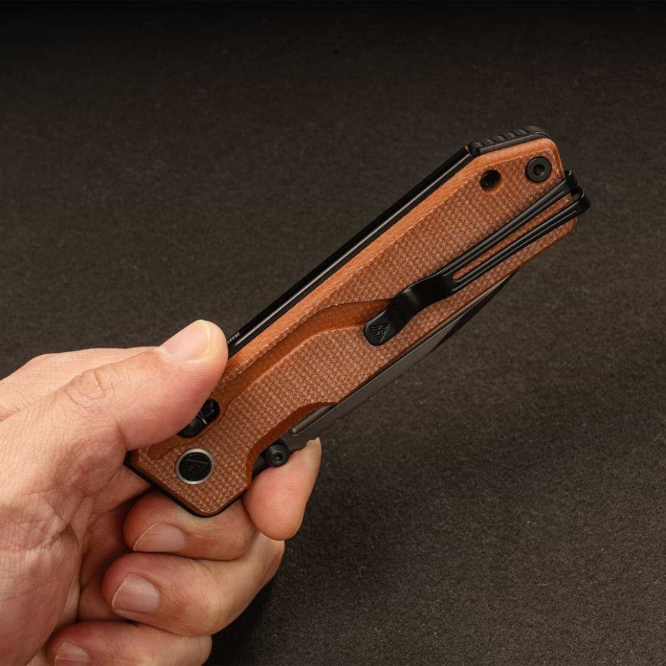 Нож складной SRM Rubik 7228B-MN2, коричневый