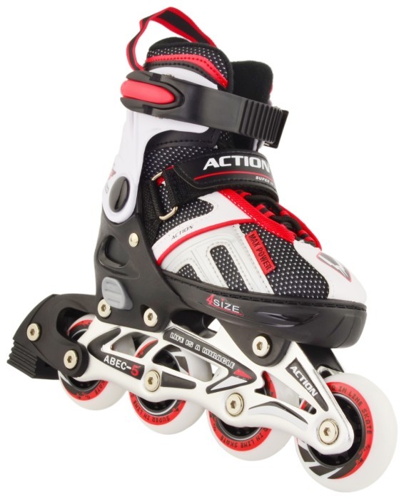 Роликовые коньки Action DANNY/Red/37-40 Роликовые коньки Action DANNY/Red/37-40
