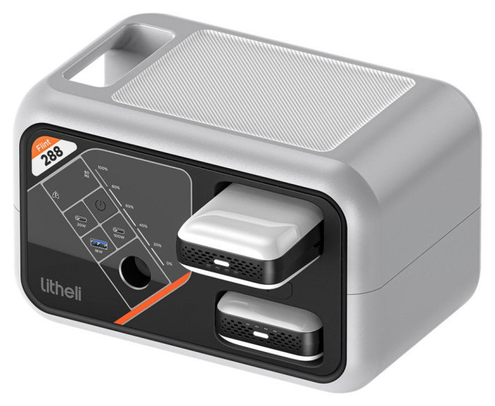 Портативна зарядна станція Litheli FLINT В288, 300Вт, 287 Вт·год + 2 Power Bank, укр, укр