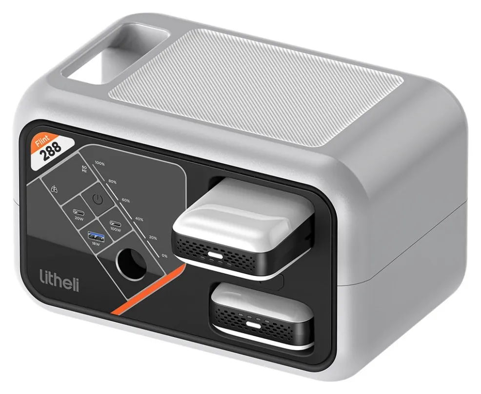 Портативна зарядна станція Litheli FLINT В288, 300Вт, 287 Вт·год + 2 Power Bank (FNR_U20EH15-0U200)