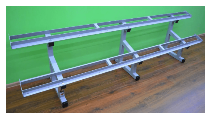 Стелаж для гантелей (2 яруси по 3 метри)