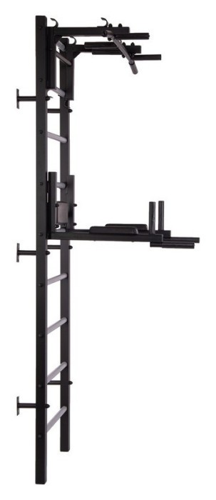 Шведська стінка-стійка з турником, брусами, лавою для преса та спини Атлант PRO, сталь, кольори в асортименті