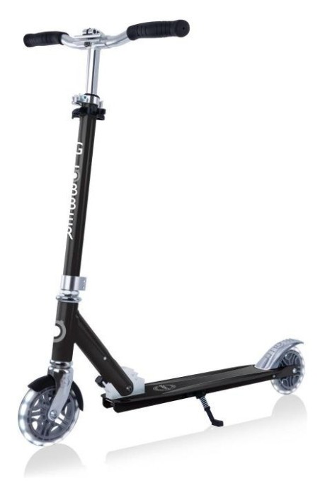 Самокат GLOBBER серії FLOW ELEMENT LIGHTS, чорний, колеса з підсвіткою, до 100кг, 5+, 2 колеса