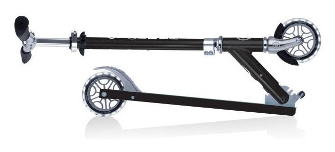 Самокат GLOBBER серії FLOW ELEMENT LIGHTS, чорний, колеса з підсвіткою, до 100кг, 5+, 2 колеса, укр, укр