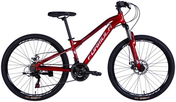Велосипед AL 26" Formula BLACKWOOD DD FR рама-13" червоно-сріблястий 2025, укр