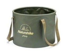 Складане відро для води з ПВХ Naturehike NH20SJ040, 10 л, зелений