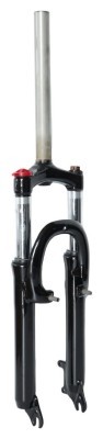 Вилка 24&quot; Амортизаційна з локаутом disc/v-br ST 1-1/8 безрізьбова шток-260мм travel-100мм під ексцентрик чорний FSD LJ-641 (сталева корона і ноги)
